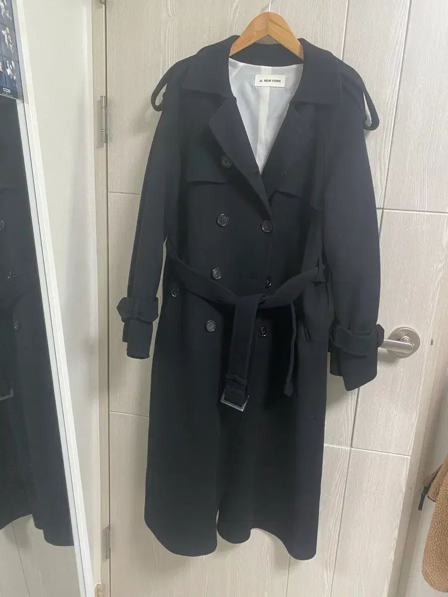 JS YORK ブラック トレンチ コート