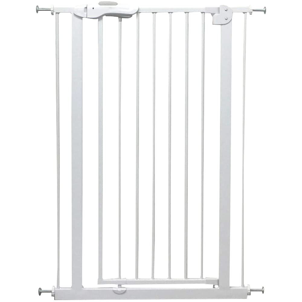 設置幅75 85 cm 高さ112 ホワイト ハイタイプ ドア付き ペットゲート アイリスプラザ