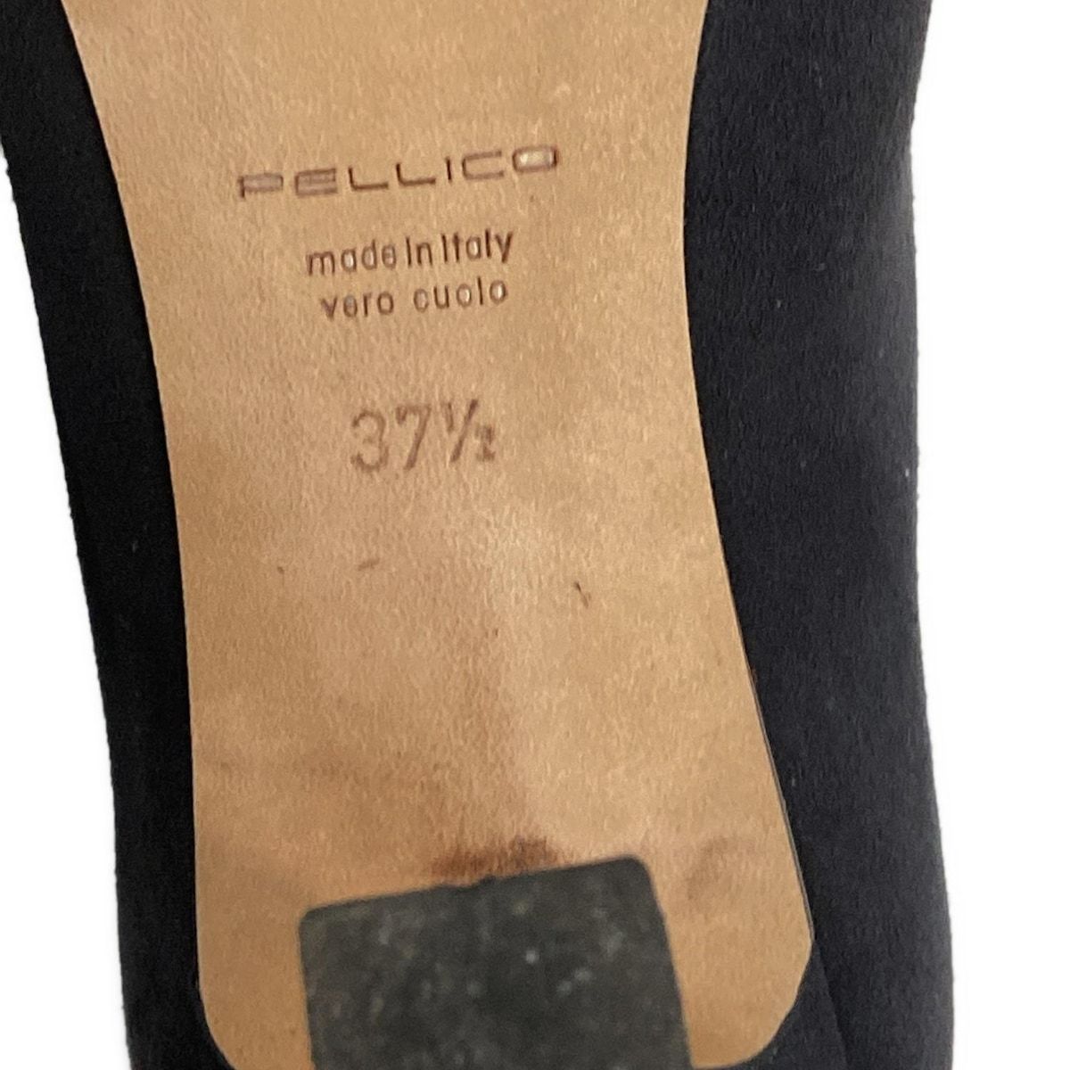 レディース PELLICO(ペリーコ) ショートブーツ 37 1/2 レディース美品 - 黒 アウトソール張替済