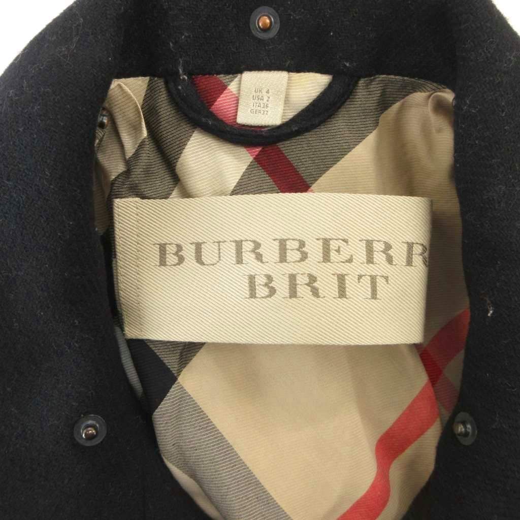 バーバリーブリットコート バーバリーブリット BURBERRY BRIT コート ウール 36 黒 ブラック