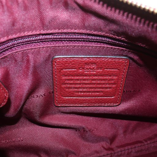 コーチ COACH 33521 ハンドバッグ ショルダー 2WAY レザー ロゴ 赤  