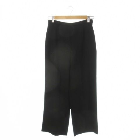 マックスマーラ MAX MARA 白タグ パンツ ウール 42 黒 ブラック 無地