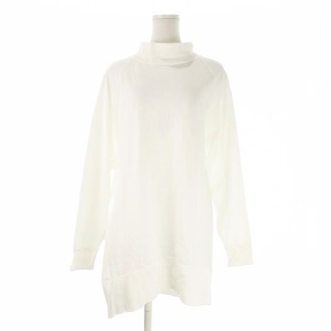 ミズイロインド mizuiro ind タートルネックチュニック 白 ホワイト