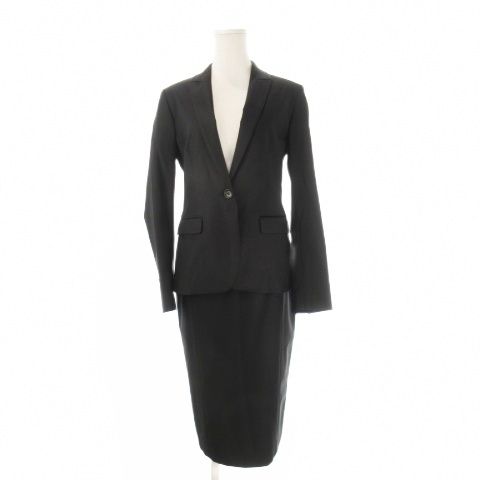 【中古】セオリーリュクス ブラックパンツスーツ 38 中古・古着通販】theory luxe (セオリーリュクス) セットアップスーツ