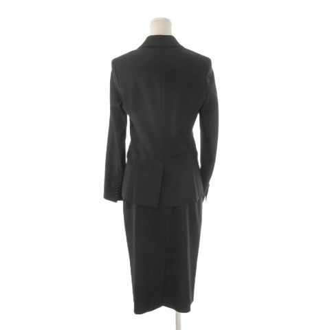 セオリーリュクス theory luxe スーツ 38 黒 ブラック ノッチドラペル