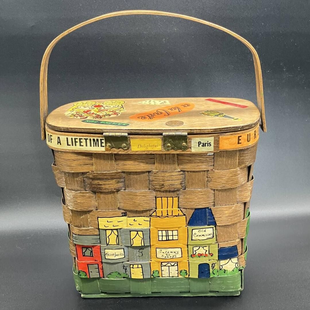 カロナンバスケット ポップアート 1970年代 ビンテージ サイン入り