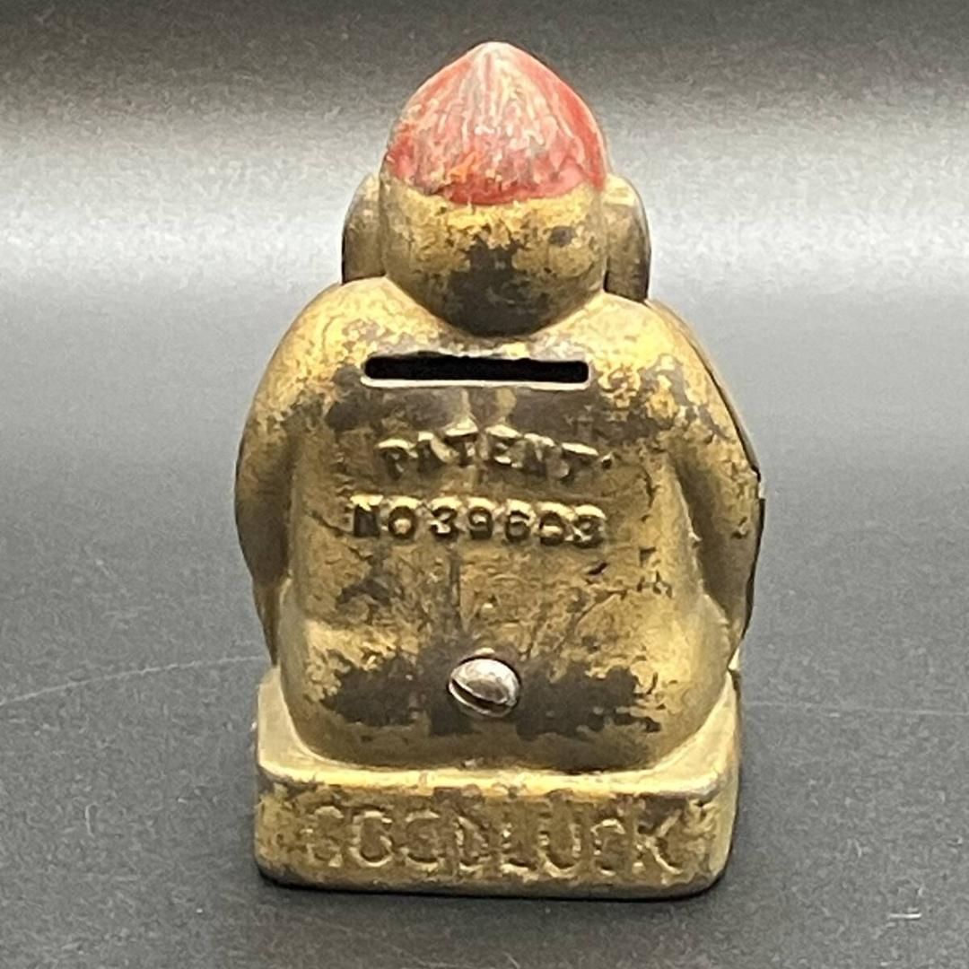 ビリケン アンティーク コインバンク 鋳物 金色 オブジェ 店舗什器 米国 BILLIKEN PATENT刻印 ビンテージ ヴィンテージ ペニーバンク  ( POP_25B ) - メルカリ