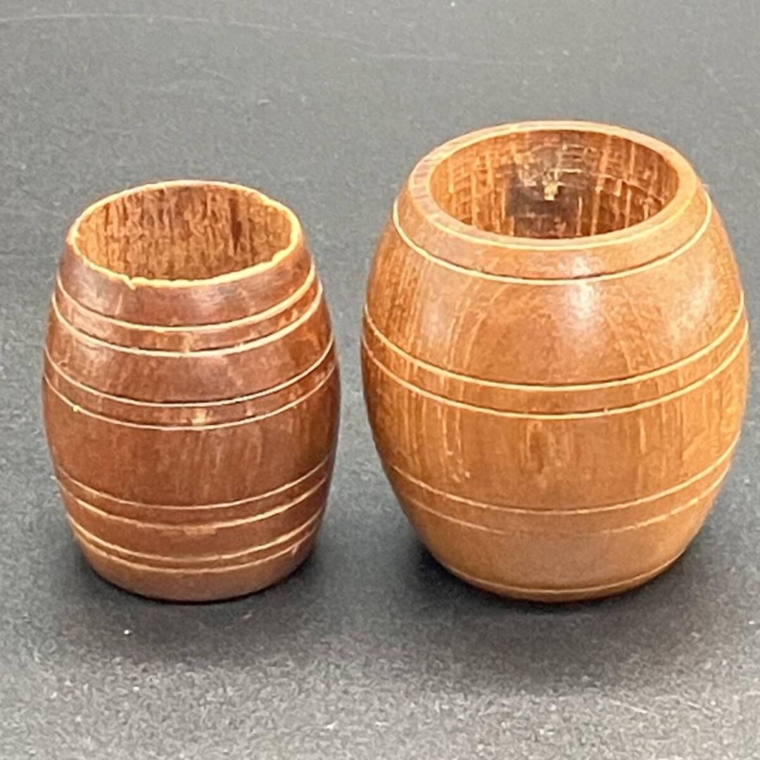 H.M.S. GANGES 】イギリス海軍 帆船 記念品 小物入れ 英国 実艦チーク