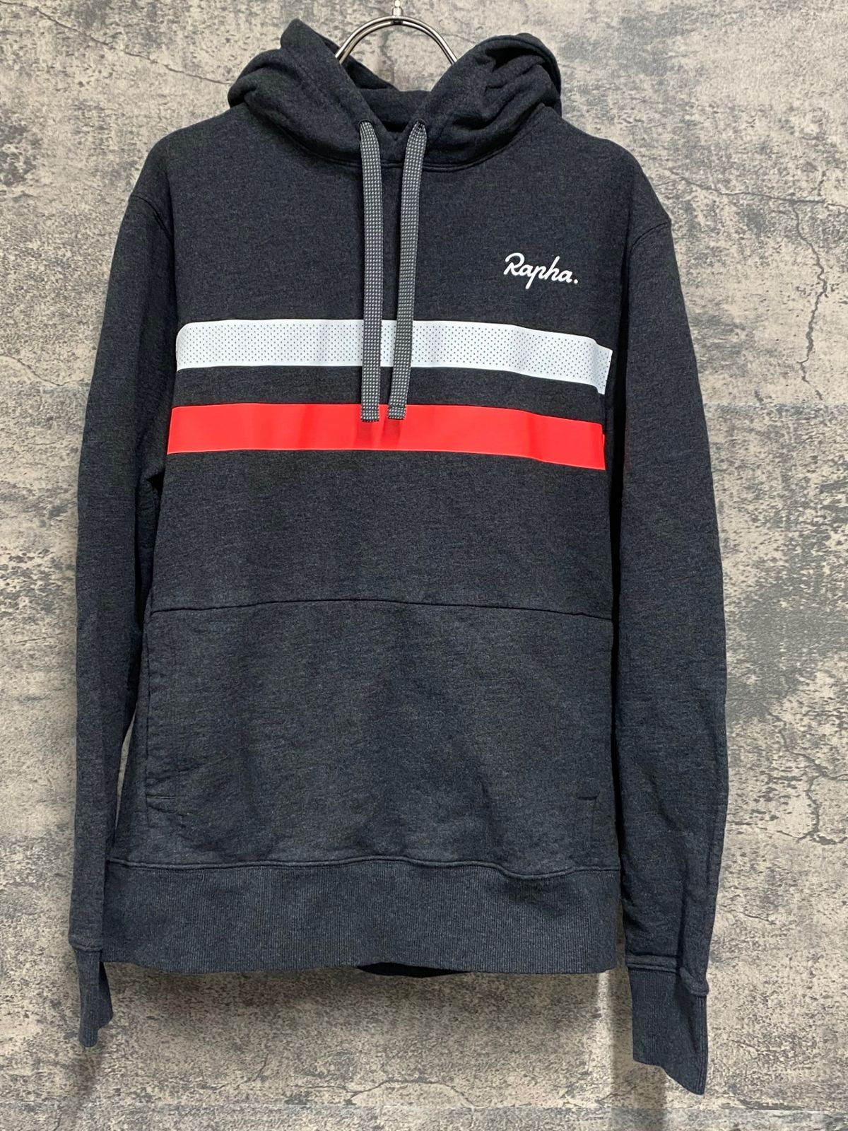 JU124 ラファ Rapha BREVET HOODIE 長袖 パーカー グレー M