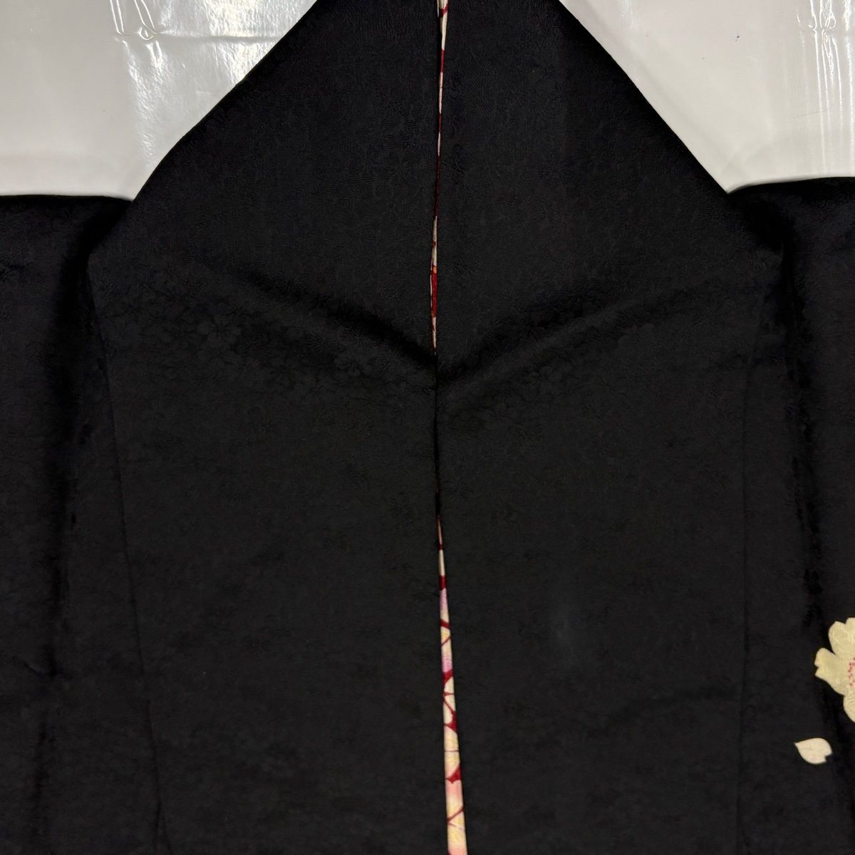 訪問着 身丈167cm 裄丈70cm L 袷 やまと 櫛 簪 金彩 黒 正絹 秀品