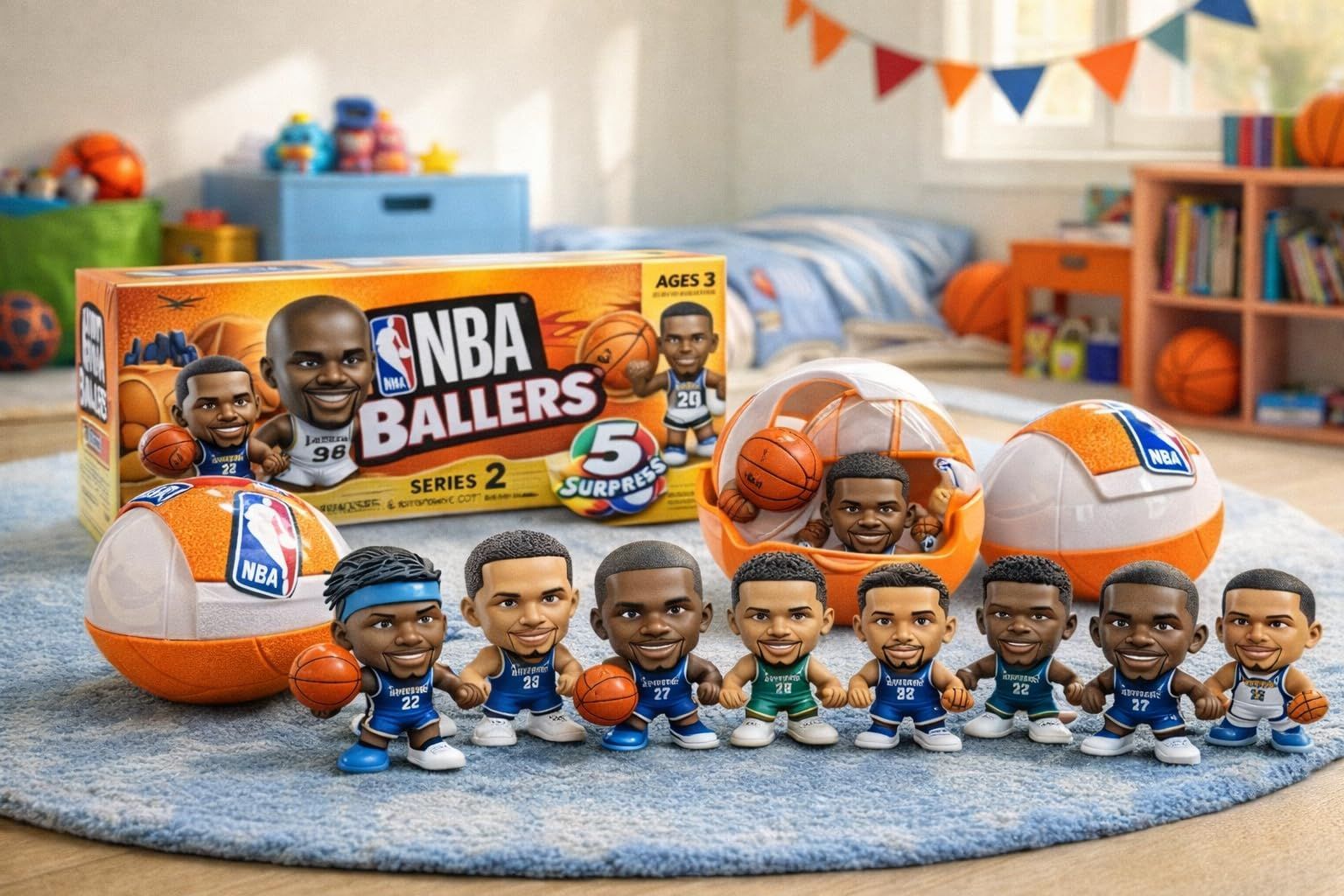 NBA BALLERS バラ売り不可 ZURU 5 サプライズ NBA Ballers シリーズ 2 公式 NBAコレクタブル