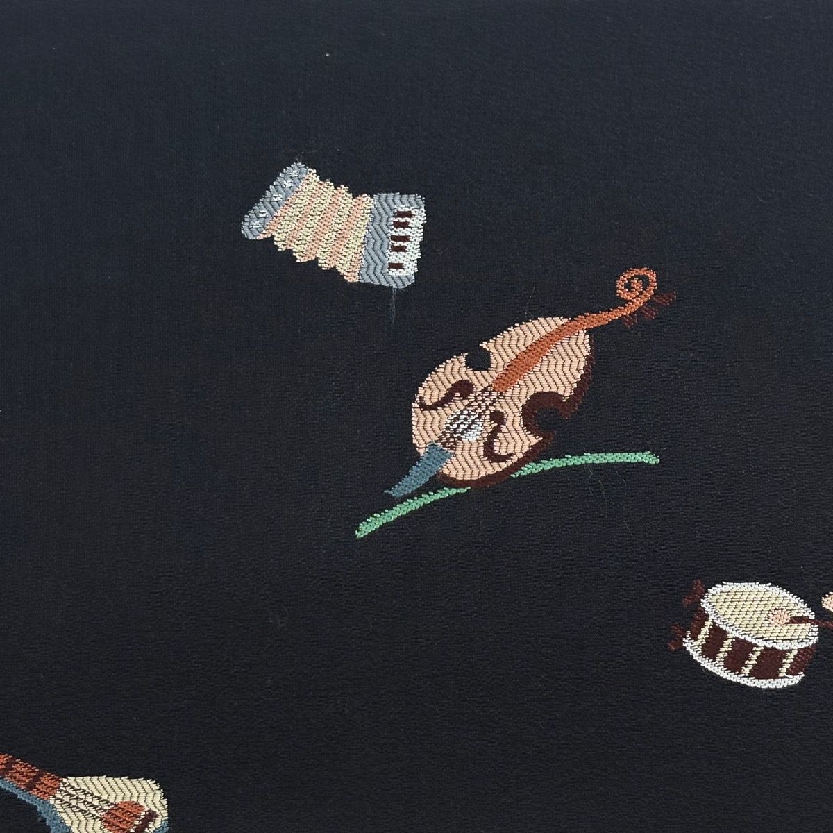 名古屋帯 逸品 楽器 黒 正絹 【中古】 - メルカリ