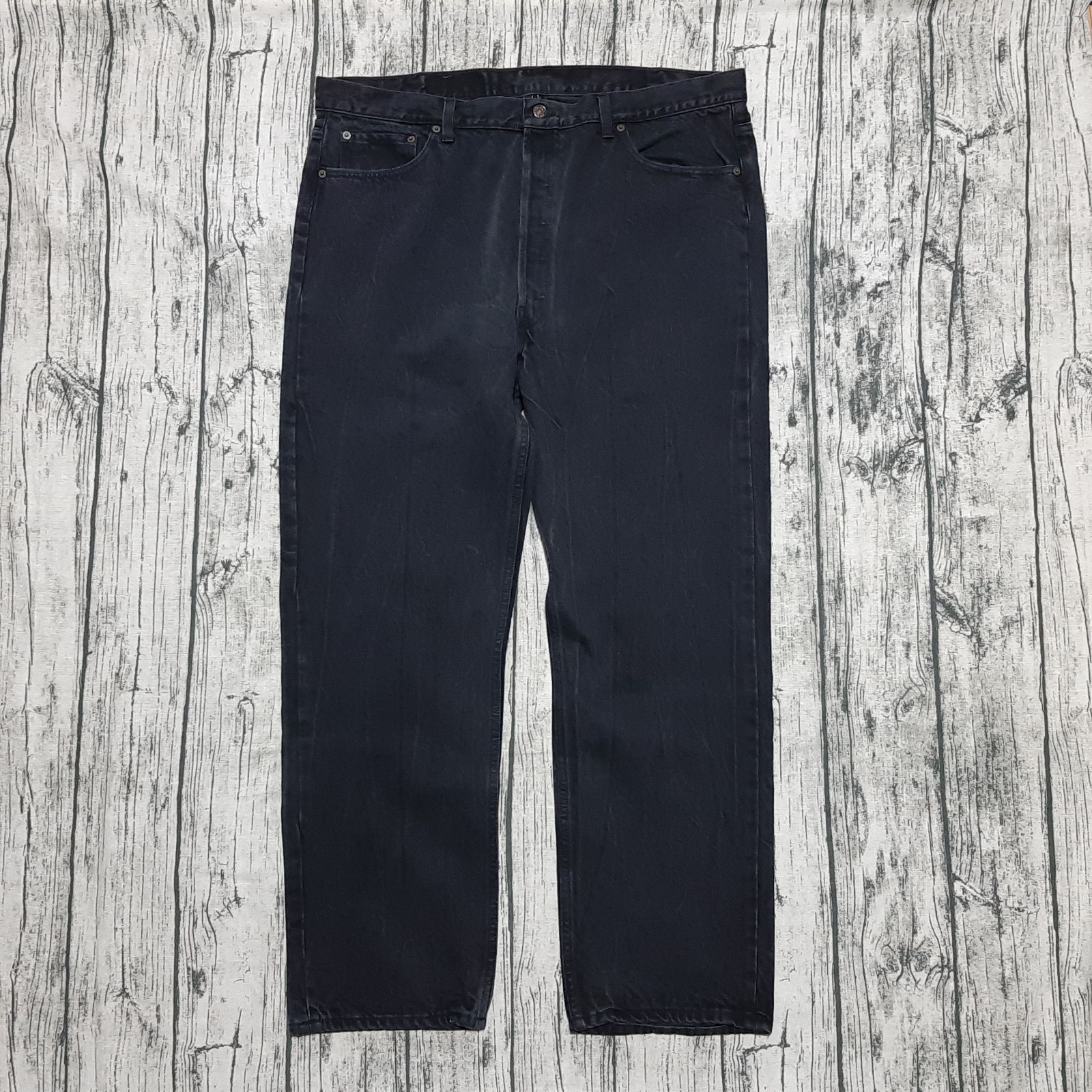 W42 L30】93年 USA製 ブラックマジック Levi's 501 BLACK 後染め