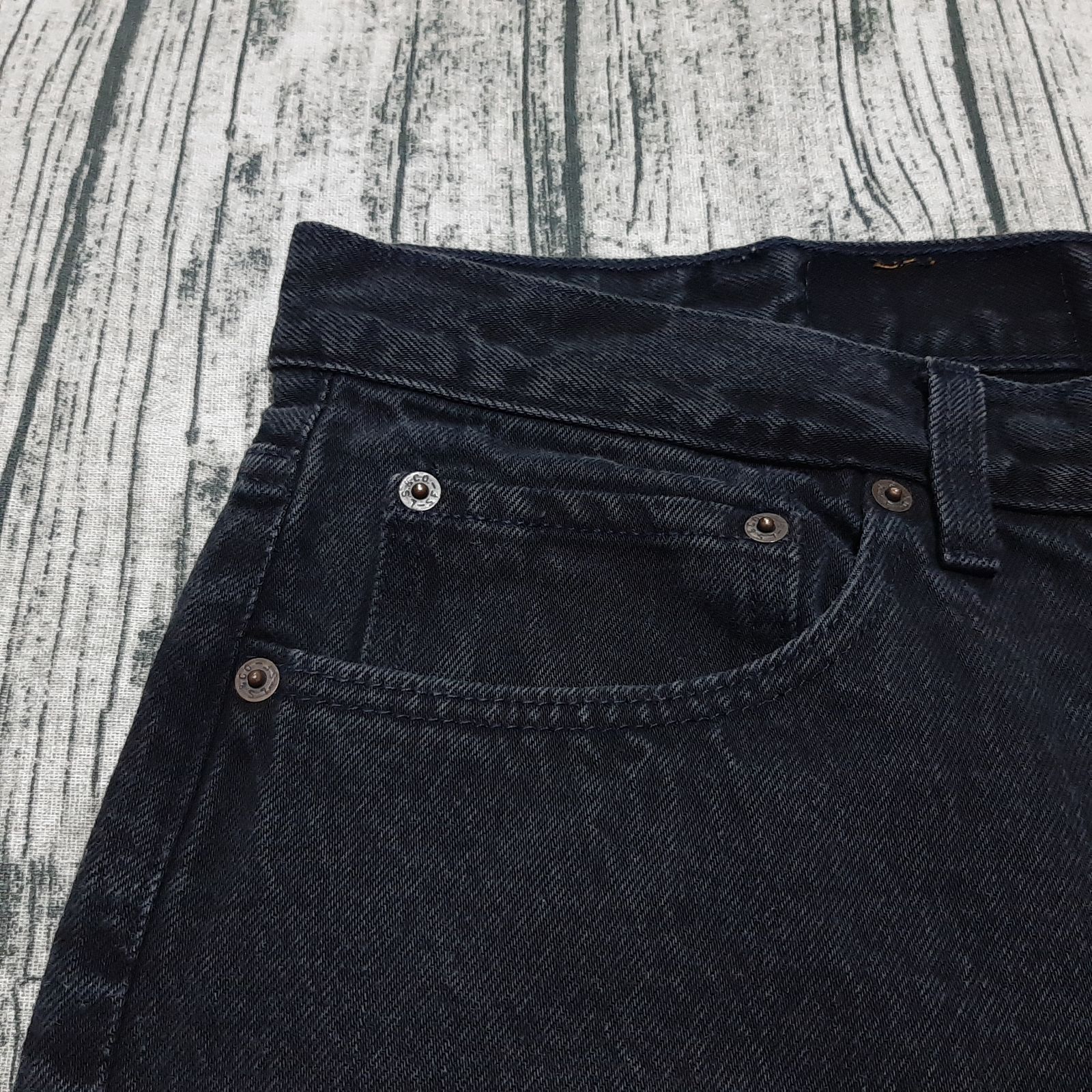 W42 L30】93年 USA製 ブラックマジック Levi's 501 BLACK 後染め