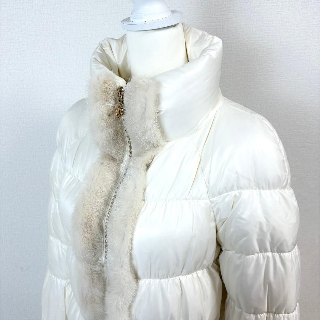 美品】 roberto cavalli ミンクファーダウンジャケット 40 白 - メルカリ