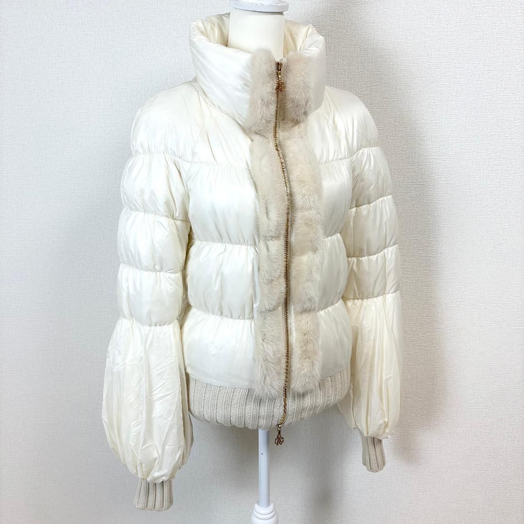 美品】 roberto cavalli ミンクファーダウンジャケット 40 白 - メルカリ