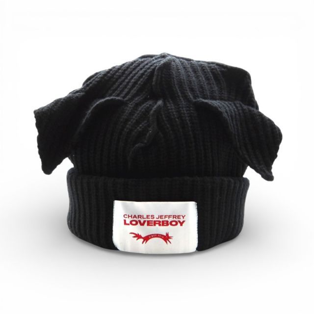 CHARLES JEFFREY LOVERBOY CHUNKY EARS BEANIE BLACK チャールズ