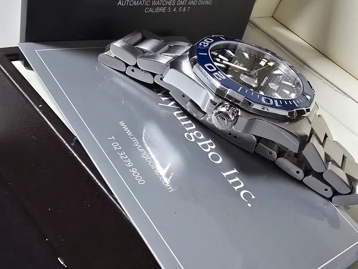  タグ ホイヤー アクアレーサー 43 セラミック デニム版 シンプルコーデ 自動巻き時計 腕時計(アナログ)