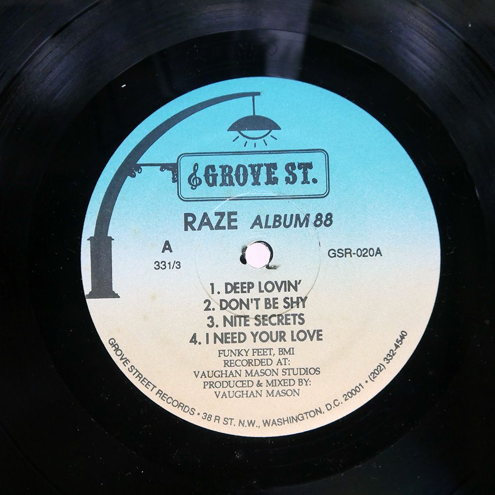 US盤 RAZE ALBUM 88 GROVE ST GSR 020 LP