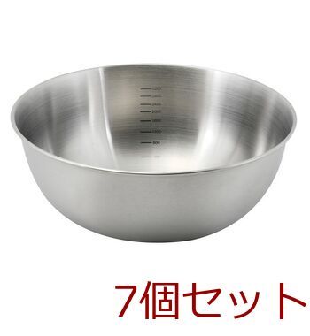 ベーシスライン ステンレス製ボウル27 cm 目盛付 C 9447 セット