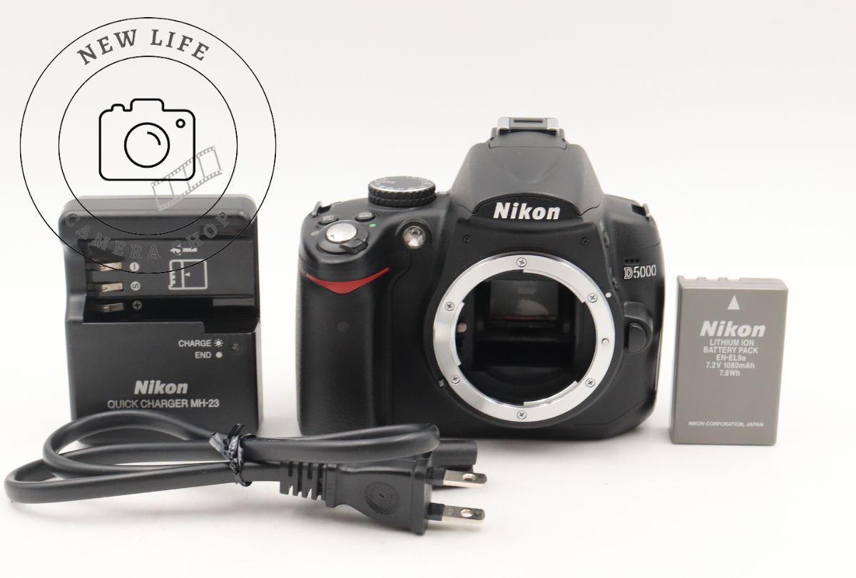 極上品☆ニコン Nikon D5000 デジタル一眼レフカメラ ボディ ｼｬｯﾀｰ回数