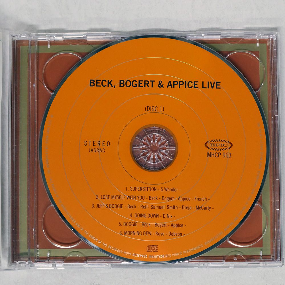 国内盤 BECK, BOGERT & APPICE/IN JAPAN/EPIC MHCP9634 CD □ - メルカリ