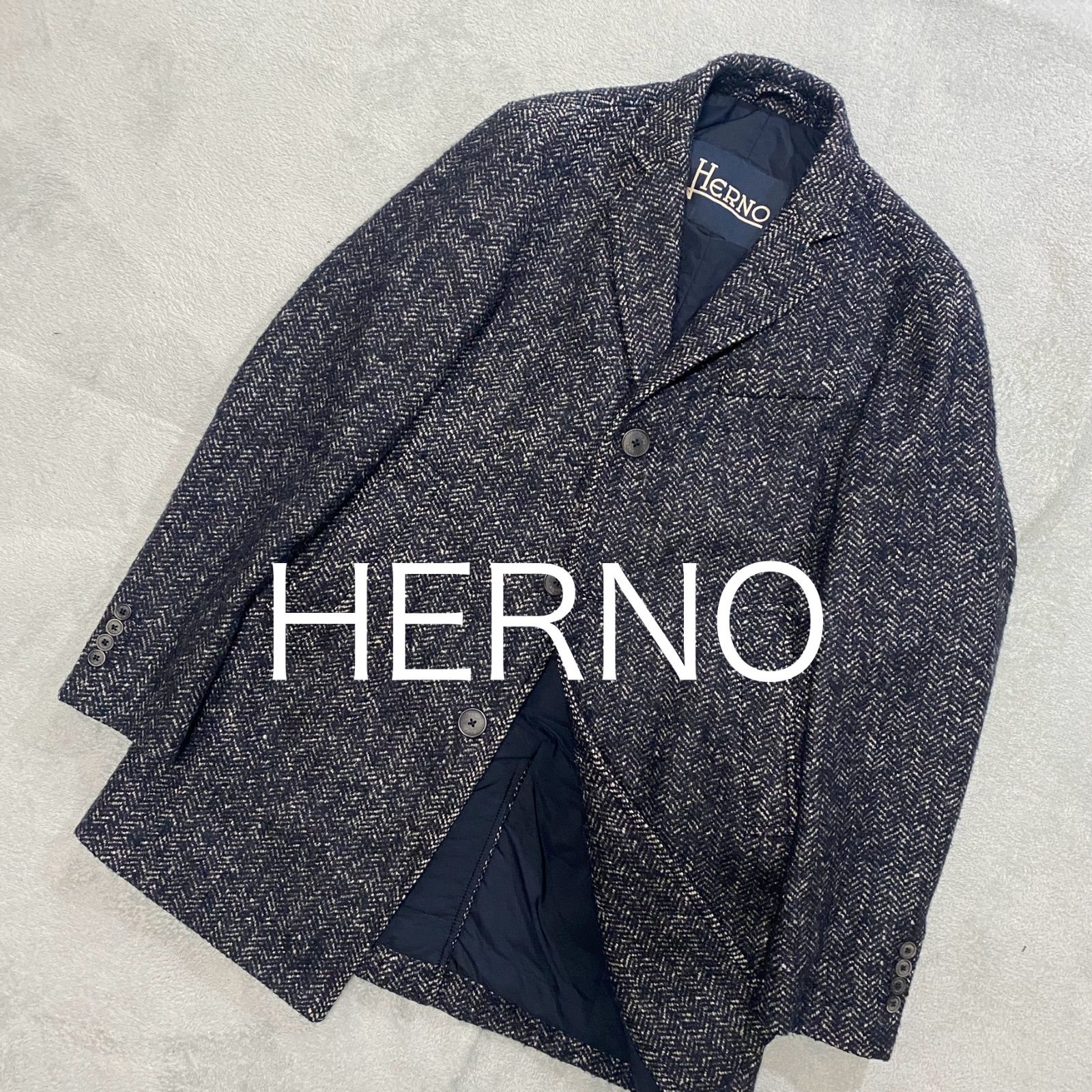 Herno チェスターコート ヘリンボーン カテゴリー 【公式通販】