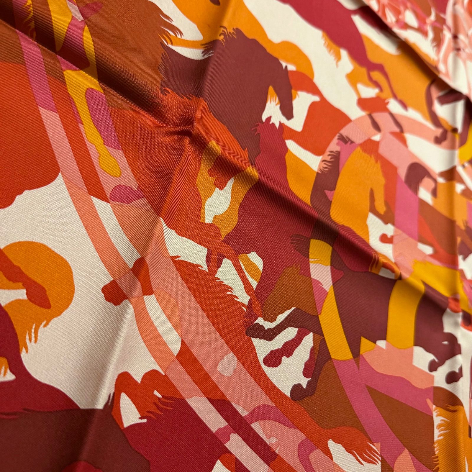 美品 お洒落 エルメス シルクスカーフ カレ90 エクスリブリス