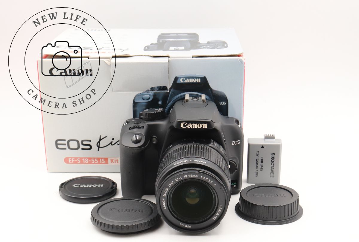 カメラ 美品☆Canon Kiss F EF-S 18-55mm ﾚﾝｽﾞｷｯﾄ ##15601/10882