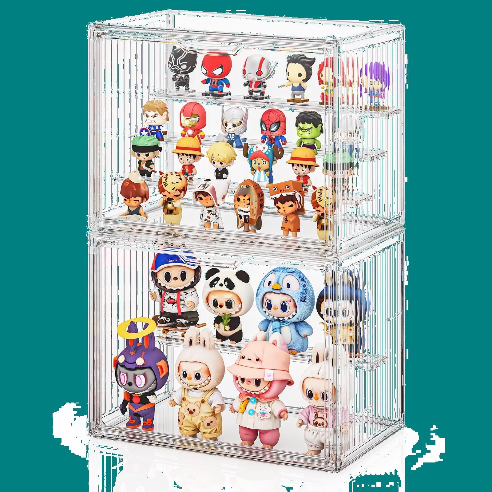 卓上 組み立てタイプ 2個セット アクリル コレクションケース