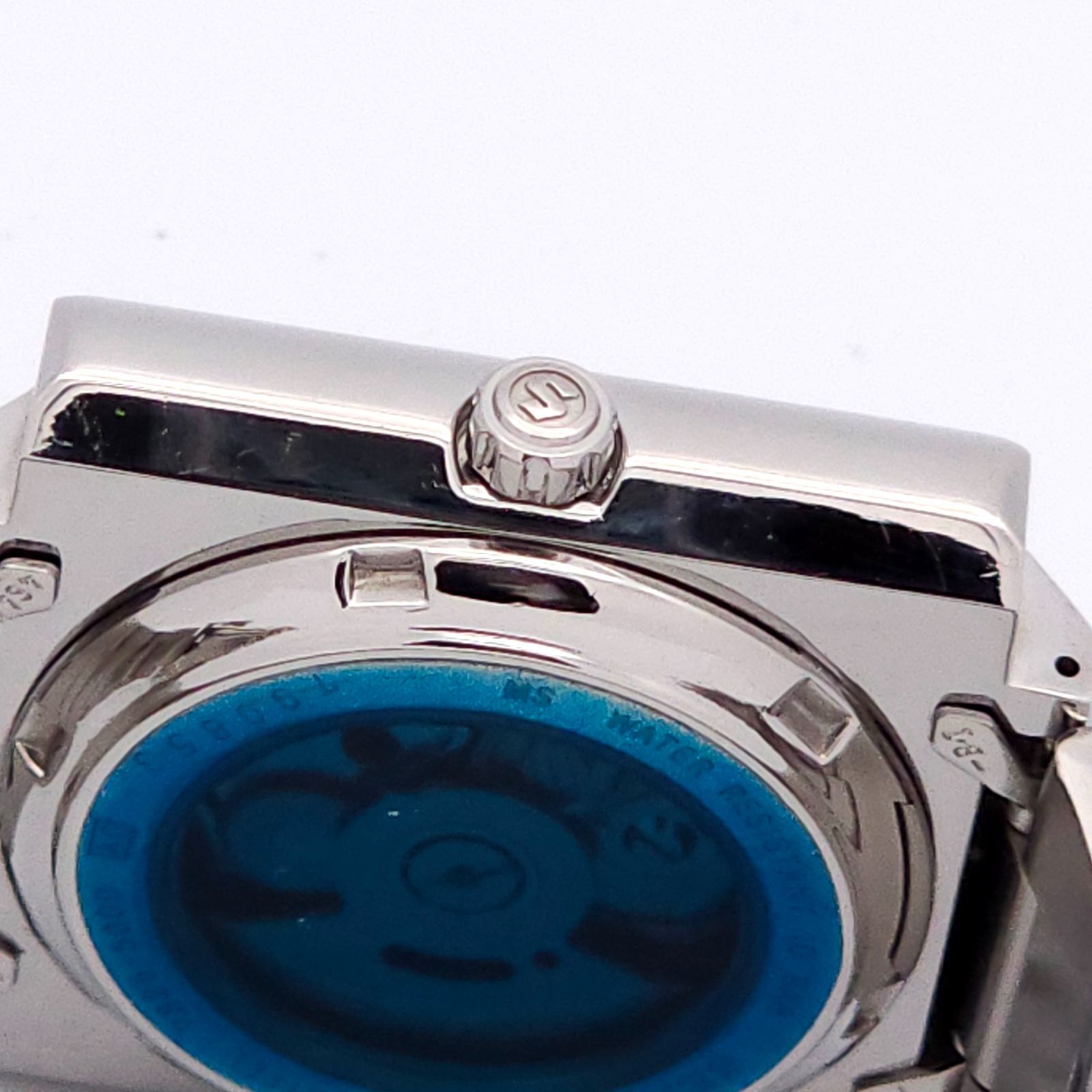 セイコー　S-WAVE 7S26 5000 裏スケ SEIKO セイコー S-WAVE 7S26-5000 自動巻 動作品 裏スケ 青 - メルカリ