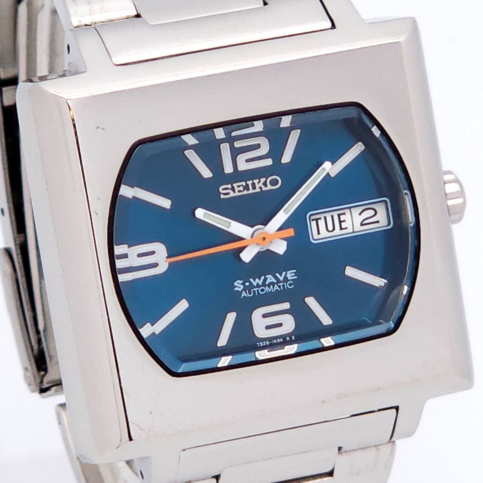 SEIKO セイコー S-WAVE 7S26-5000 スクエア ホワイト自動巻 SEIKO セイコー S-WAVE 7S26-5000 スクエア ホワイト自動巻