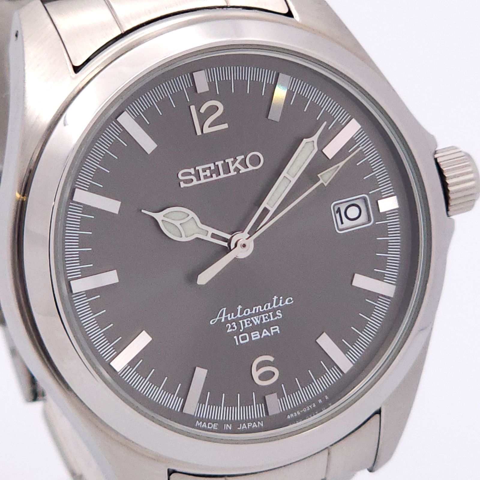 ☆美品 SEIKO セイコー TICTACコラボ 4R35-02R0 自動巻 動作品 裏スケ 