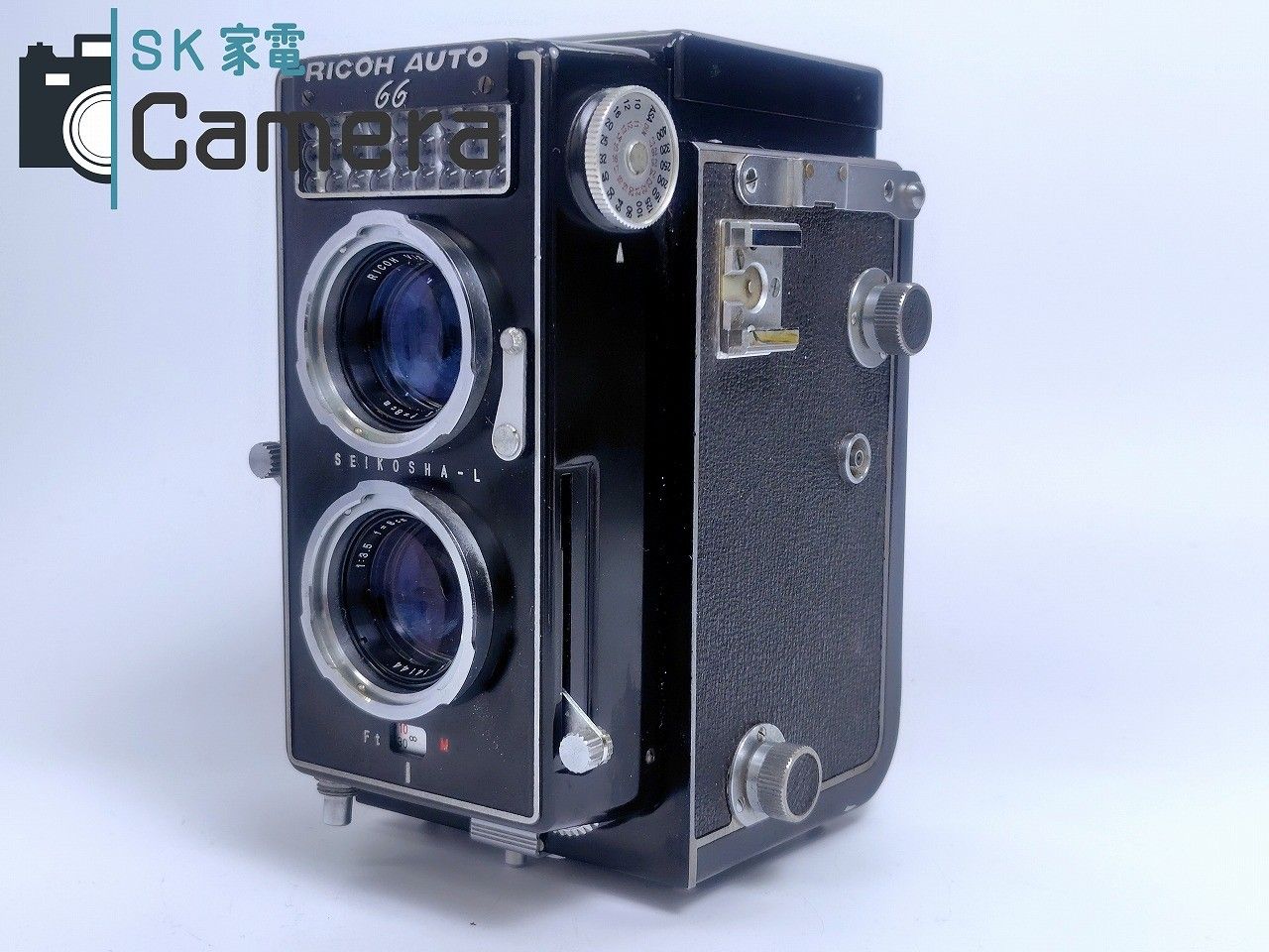 中古】 RICOH AUTO 66 RIKEN RICOH 8cm F3.5 AUTO66 二眼レフカメラ