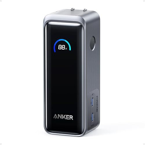 Anker Prime Power Bank 9600 mAh 65 W Fusion W出力搭載 USB充電器 Delivery対応|PSE技術基準適合|USB-C入力 iPhone MacBook 9 b 0 ecd 01