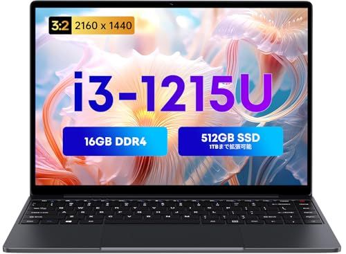 ノートパソコン CHUWI CoreBook X 14.1インチ 第 12 世代 インテル Core i 3プロセッサー搭載 1215 U メモリパソコン16 GB SSD 512 G Windows 11 HDMI 4 K出力|Type-C*2|Wifi efbcc 803