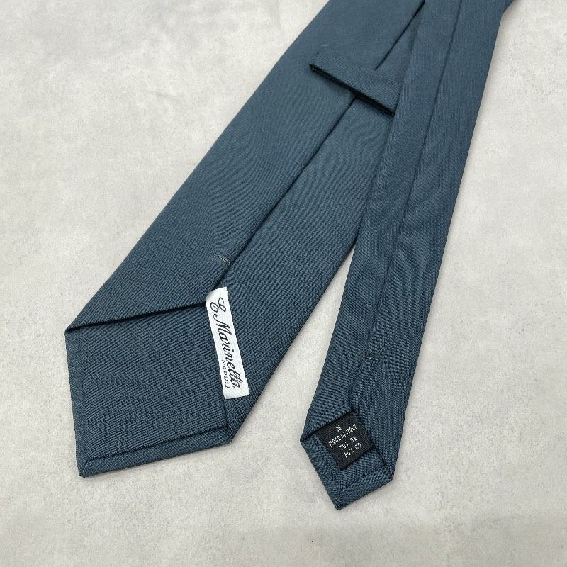 E.Marinella マリネッラ ネクタイ ソリッド 無地 シルク コットン