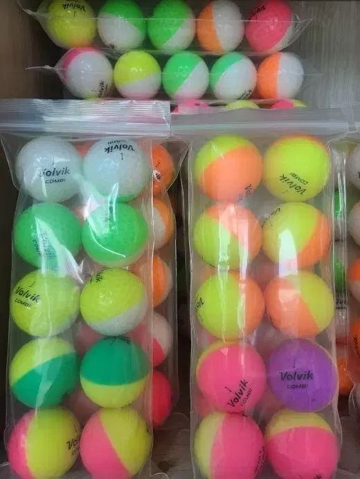 ボルビックコンビ半々ボール カラーゴルフボール 20個