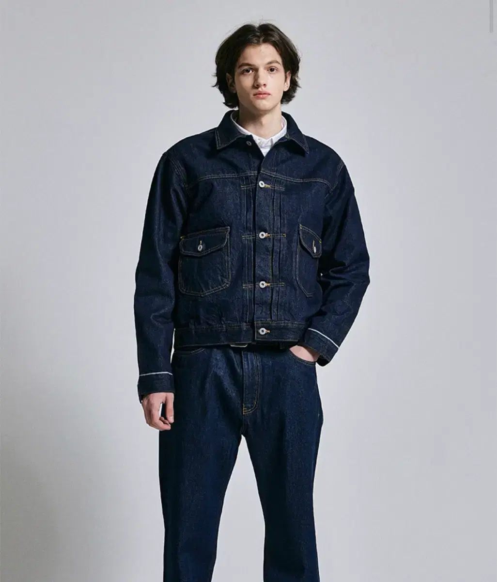 2 nd Generation Round Pocket Selvedge Denim Jacket Trucker L