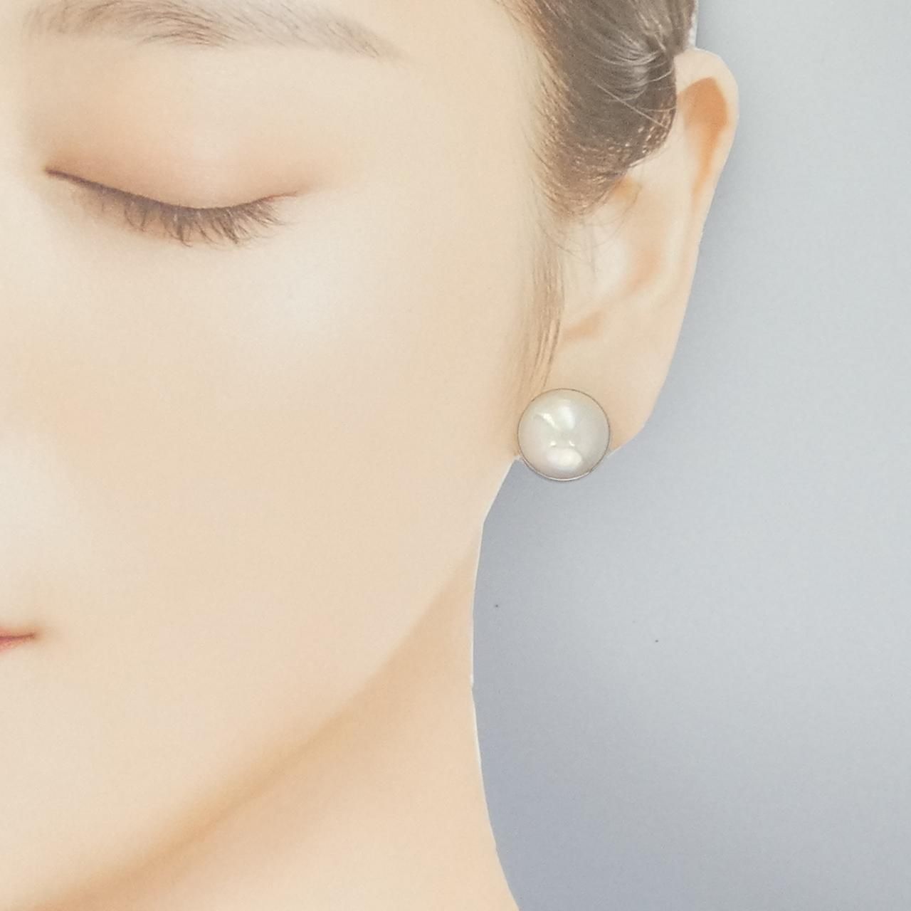 K14WG マベパール ピアス（両耳セット）直径14mm 美品 JCK