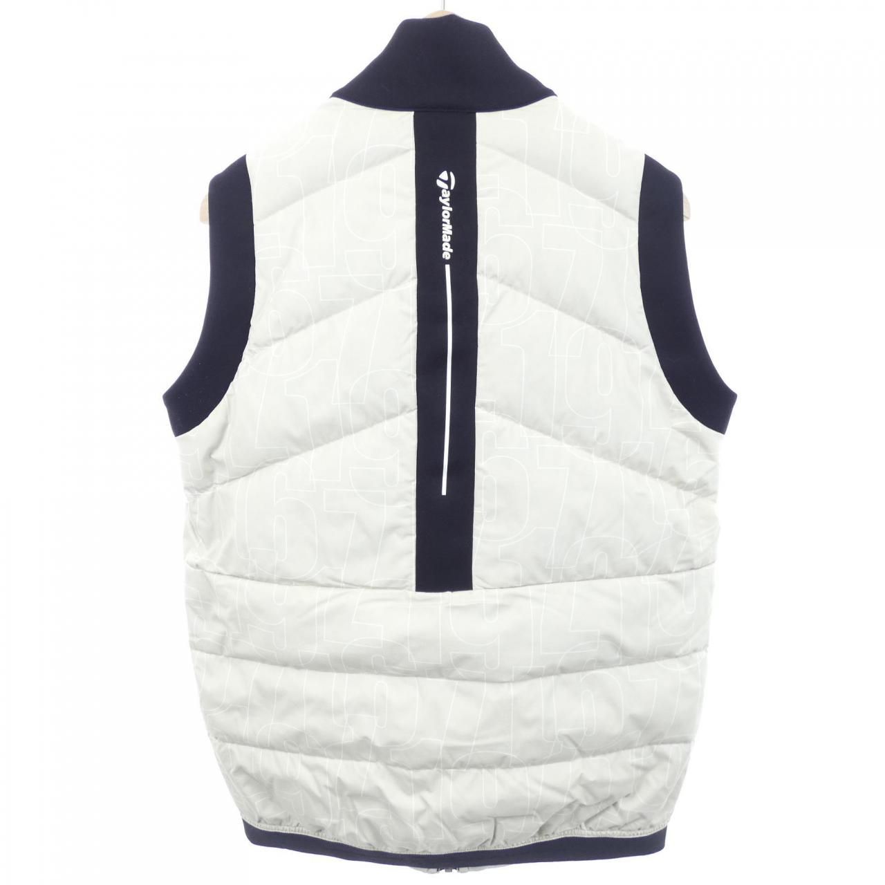 TaylorMade レディース ダウンベスト ホワイト ゴルフウェア