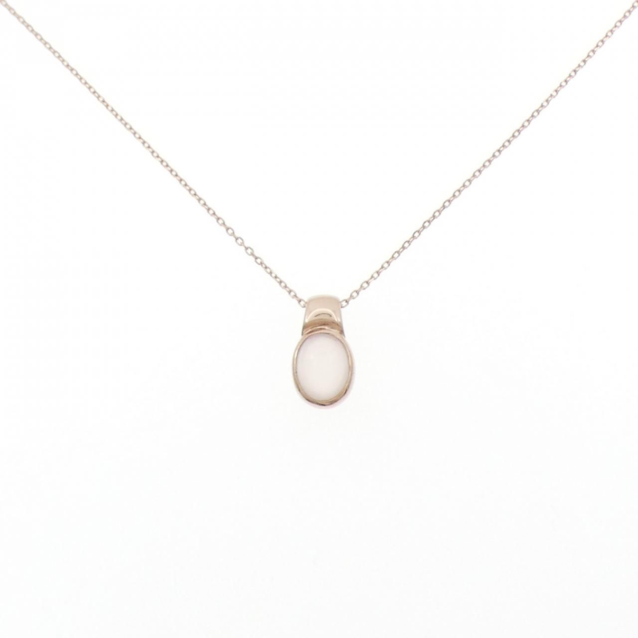 K 10 PG ローズクオーツ ネックレス