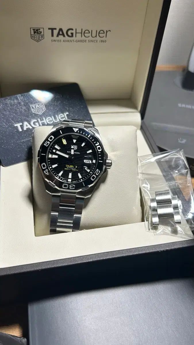  タグ ホイヤー アクアレーサー オート 검판 グレー系 自動巻き時計 腕時計(アナログ)