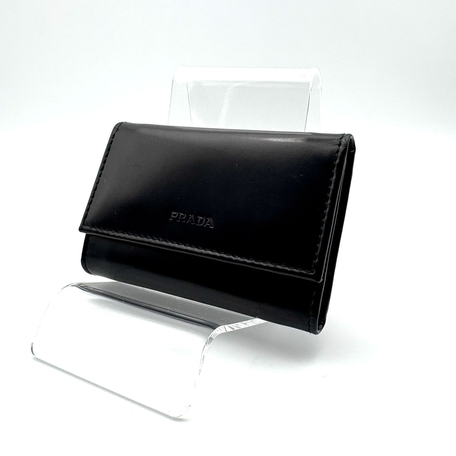 美品 】PRADA プラダ 6連キーケース ブラック レザー - メルカリ