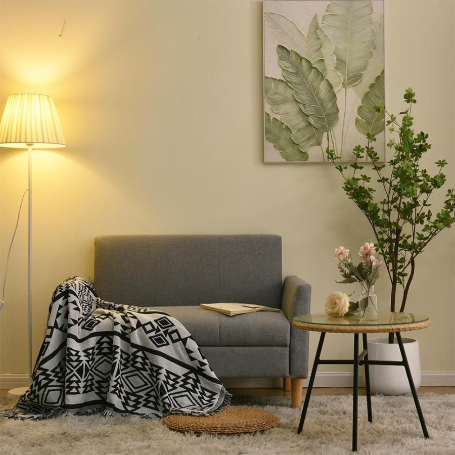 大好評 ソファ 3人掛け ローソファー 肘付き 体にフィットする 天然木 ファブリック 北欧 モダン LW