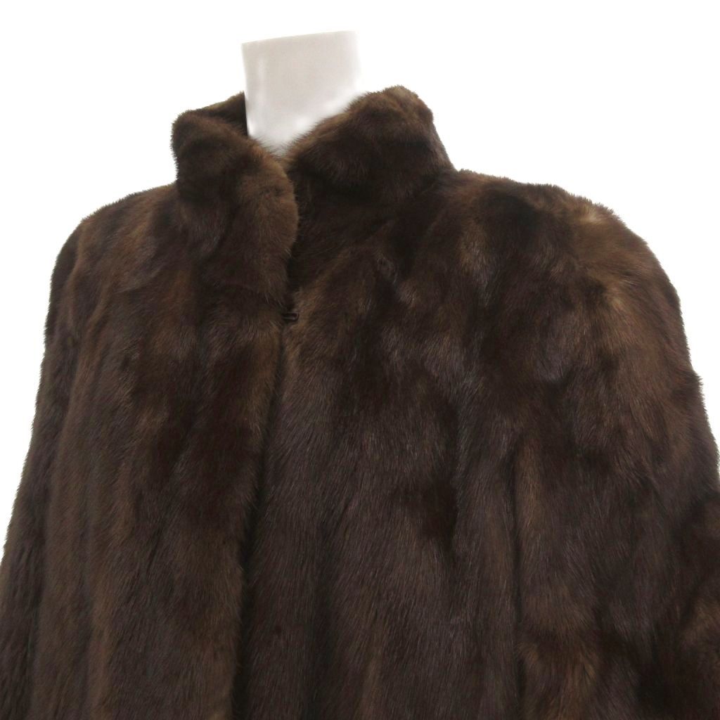 美品 毛皮 ファーコート ミンク ブラウン ミドル丈 女優襟 FREE ミンクファーコート ブラウン毛皮 ミドル丈 楽天市場】ファーコート