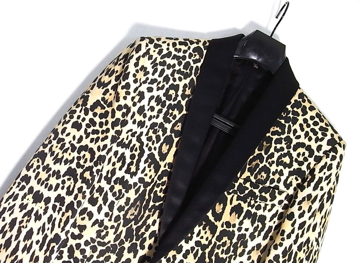 レア　ジャストカヴァリ Just Cavalli レオパード柄リ セット Just Cavalli ジャストカヴァリ ヒョウ柄タキシードジャケット