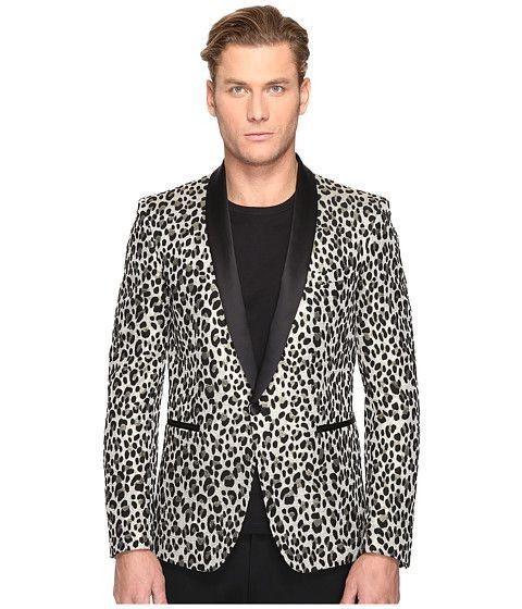 Just Cavalli ジャストカヴァリ ヒョウ柄タキシードジャケット