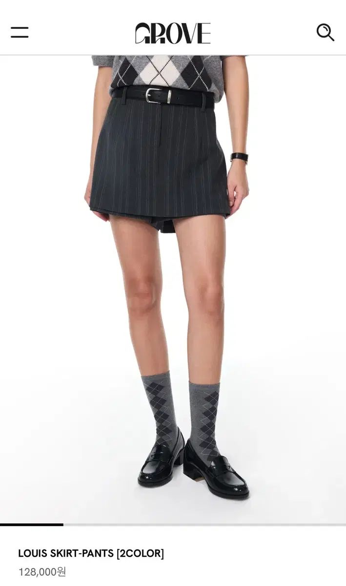 グローブ ストライプ スカート パンツ ルイ