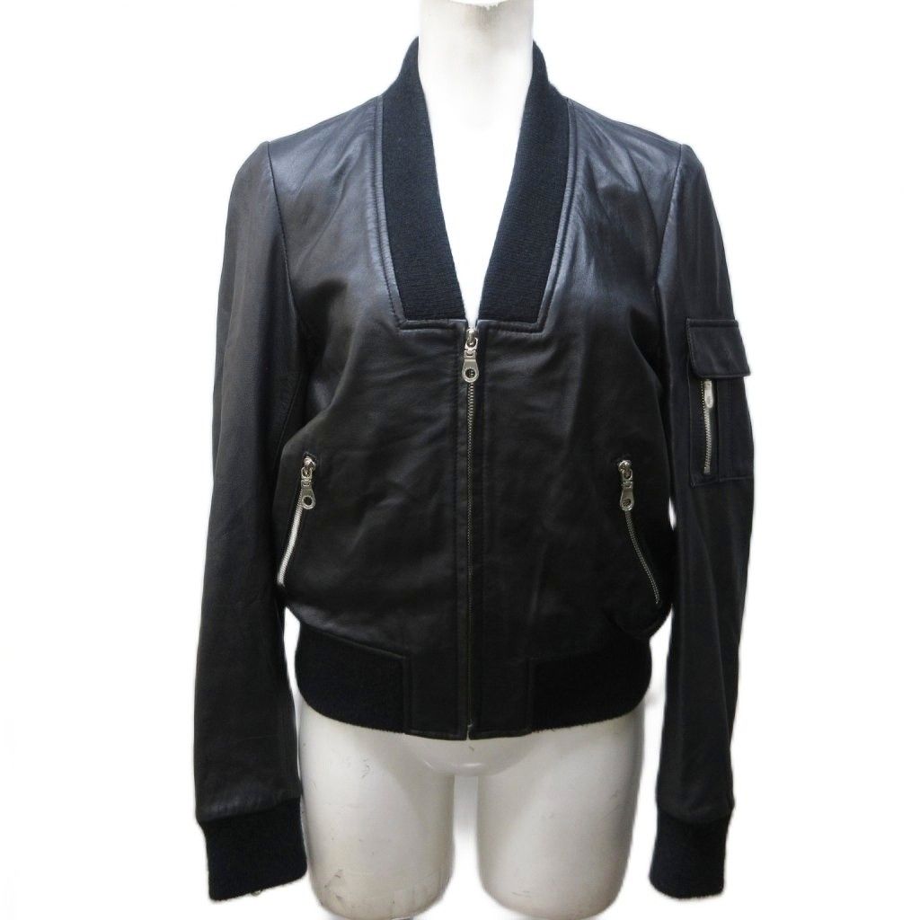 ダブルスタンダードクロージング ライダース ラムレザー 38サイズ